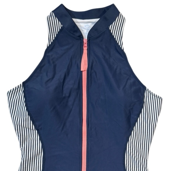 NWOT Southern Tide Seersucker Zip Front One-Piece - Picture 6 of 13